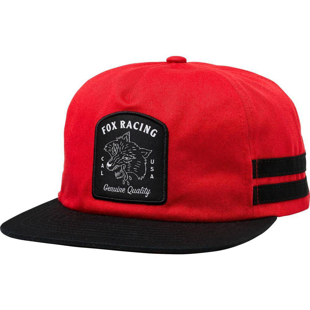 Gorro Lifestyle Flash Snapback Rojo Negro Fox Racing - Rideshop