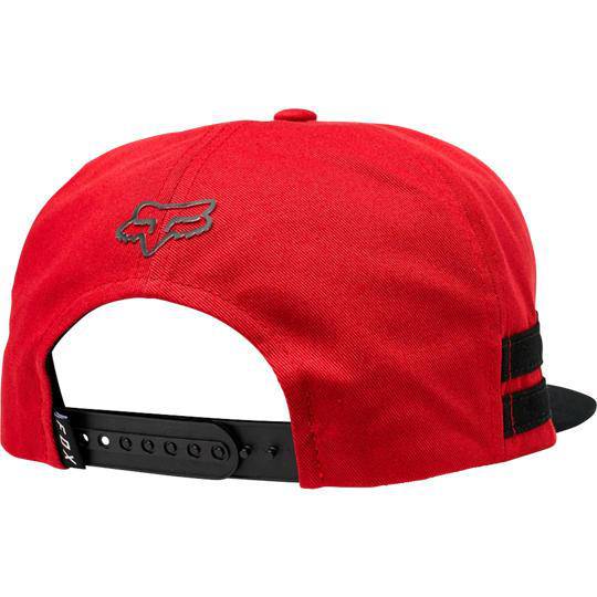 Gorro Lifestyle Flash Snapback Rojo Negro Fox Racing - Rideshop