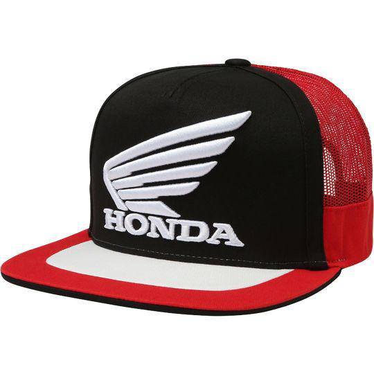 Gorro Lifestyle Fox Racing Honda Snapback Negro Rojo Fox Racing - Rideshop