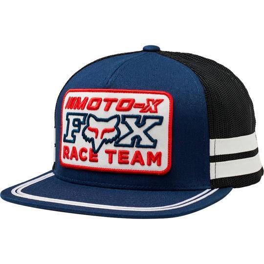 Gorro Lifestyle Intercept Snapback Azul Rojo Fox Racing - Rideshop
