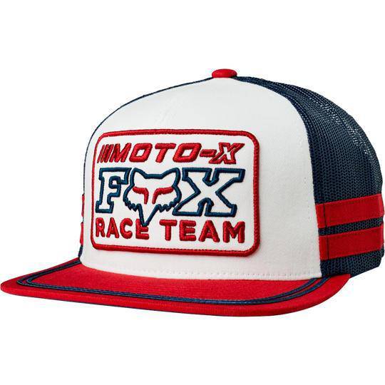 Gorro Lifestyle Intercept Snapback Rojo Blanco Fox Racing - Rideshop