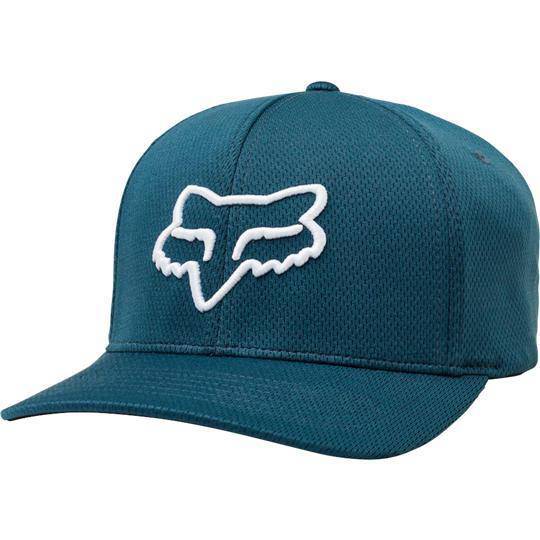 Gorro Lifestyle Lithotype Flexfit Azul Blanco Fox Racing - Rideshop