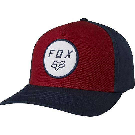 Gorro Lifestyle Settled Flexfit Azul Rojo Fox Racing - Rideshop