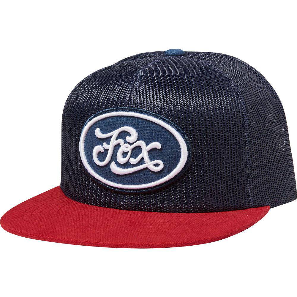 Gorro Lifestyle Snapback Badge Azul Rojo Fox Racing - Rideshop