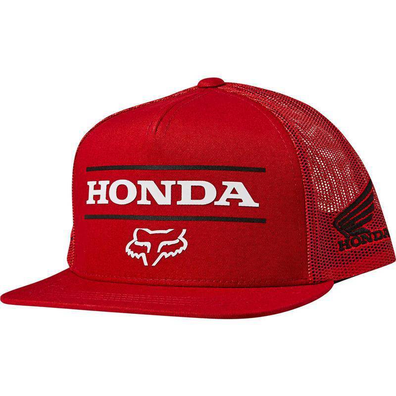 Gorro Lifestyle Snapback Honda Rojo Fox Racing - Rideshop