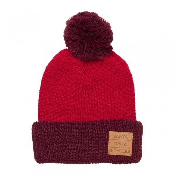 Gorro Santa Cruz POM Beanie Burgundy Red - Gorro de Lana - Rideshop