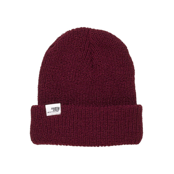 Gorro Santa Cruz Port Strike Beanie Burgundy - Gorro de Lana - Rideshop