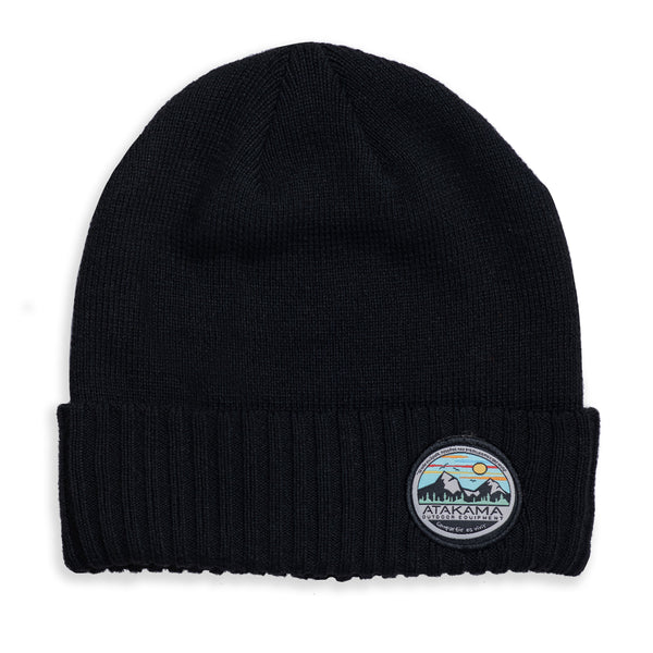 Gorro Beanie Montañas Negro Atakama Outdoor - Rideshop