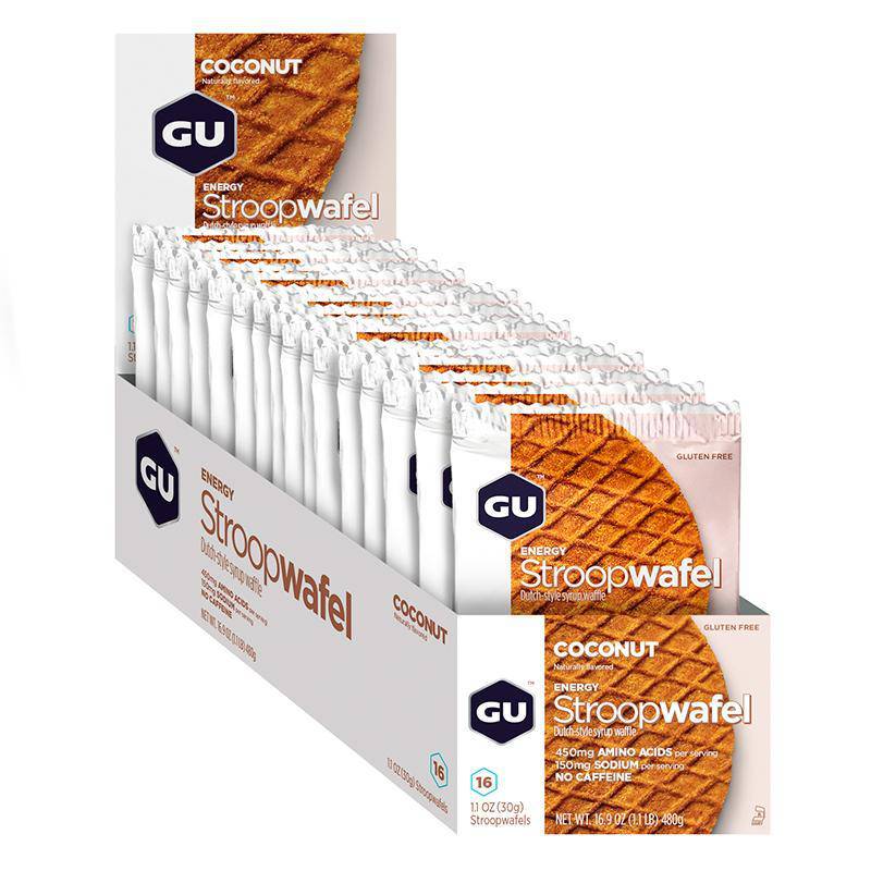 GU Energy Box Energy Stroopwafel, Coconut (GF) - Rideshop