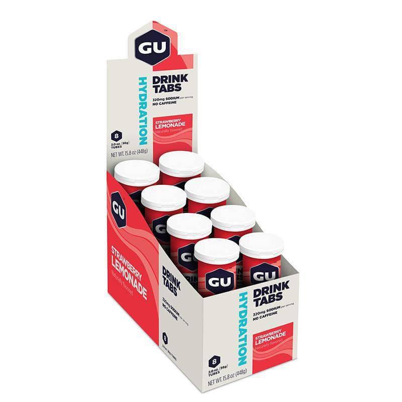 GU Box Hydration Drink Tabs, Strawberry Lemonade-Rideshop