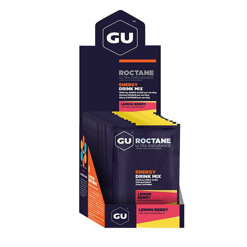 GU Energy Box Roctane Energy Drink Mix, Lemon Berry - Rideshop