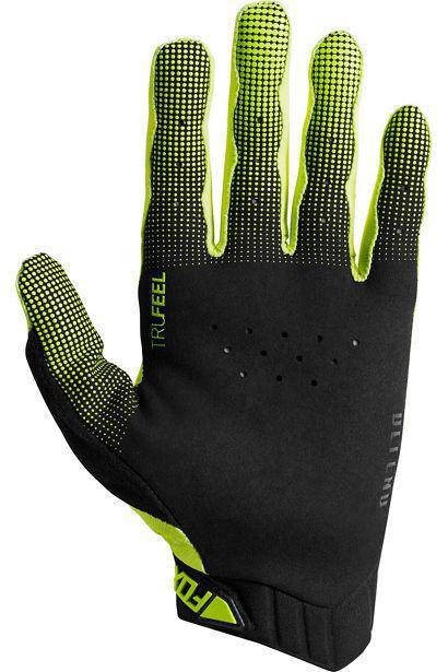 Guantes Bicicleta Defend D3O Amarillo Fluor Fox Racing - Rideshop