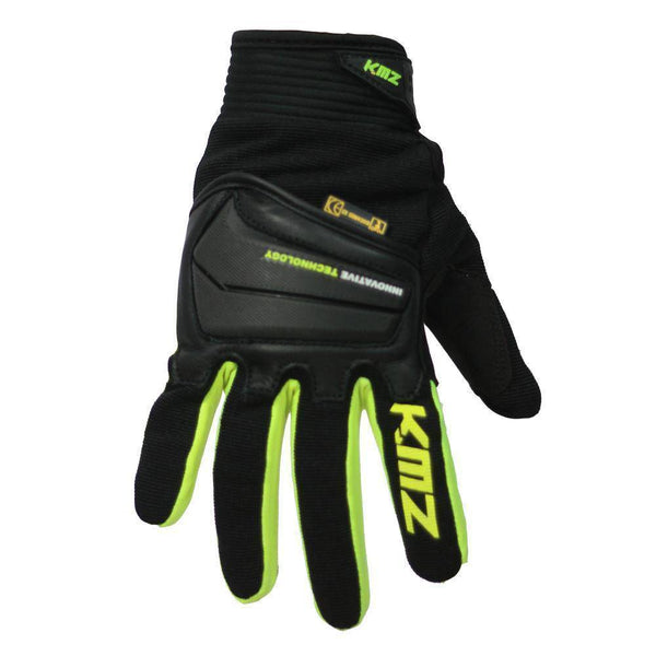 Guantes Moto Calle Raptor III Negro/Neon KMZ - Rideshop