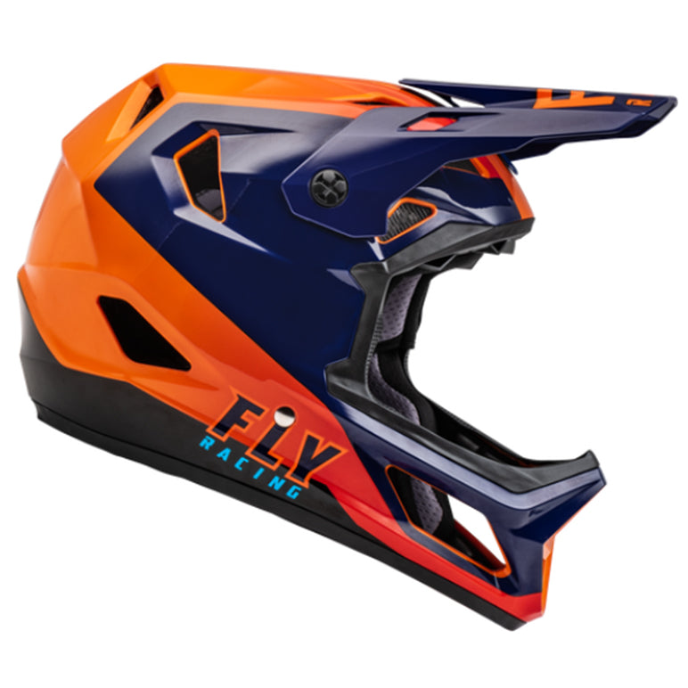Casco de Bicicleta Rayce Naranjo/Azul Fly Racing - Rideshop