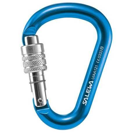 Mosquetón HMS Screw G2 Sky Blue Salewa - Rideshop