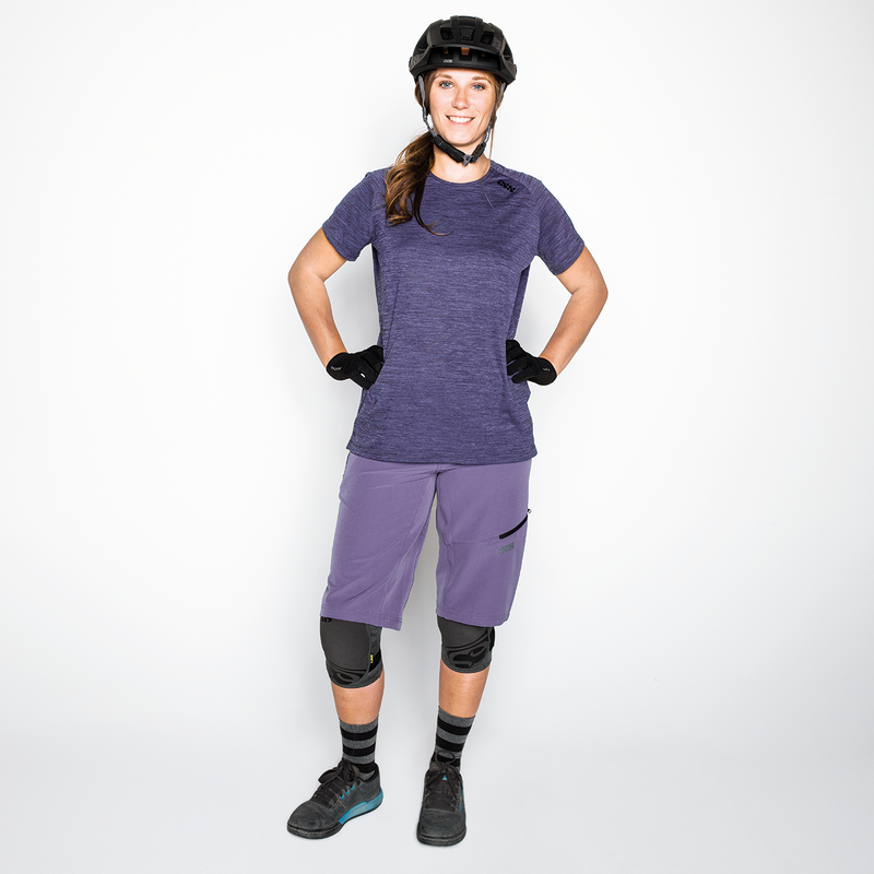 Shorts de Bicicleta Carve Evo Grape Mujer IXS - Rideshop