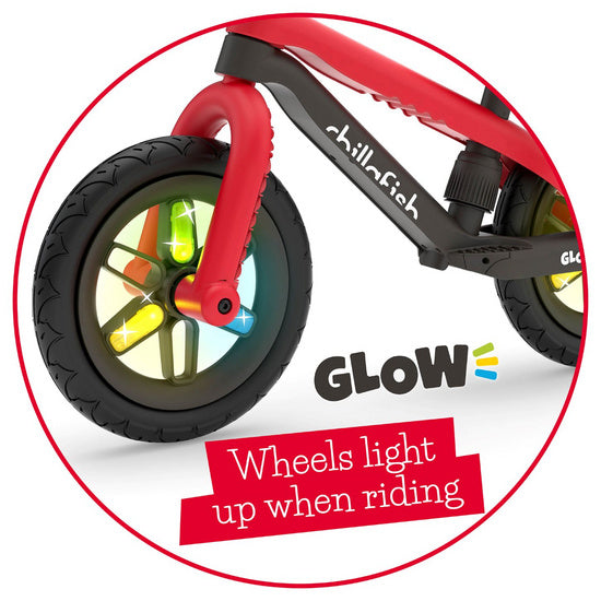 Chillafish Bicicleta De Aprendizaje Bmxie04 Glow Red - Rideshop