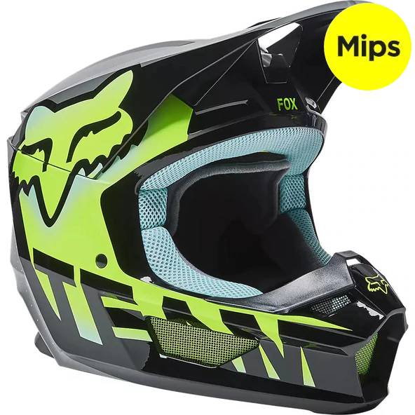 FOX Casco Moto Niño V1 Trice Verde - Rideshop