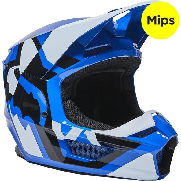 FOX Casco Moto V1 Lux Azul - Rideshop