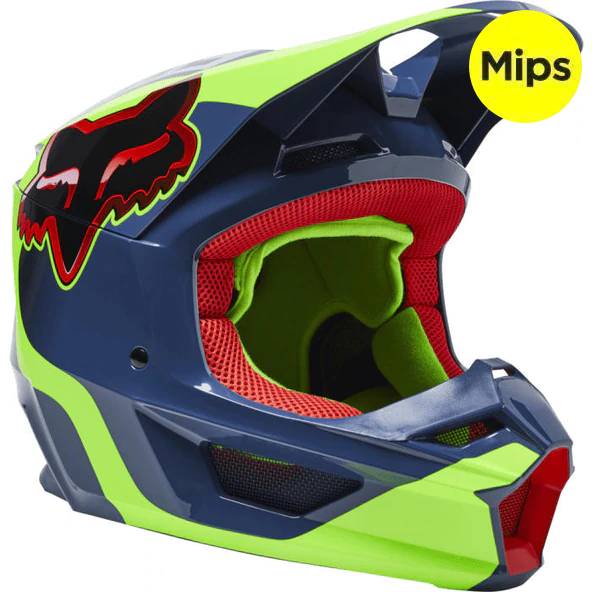 FOX Casco Moto V1 Venz Ece Azul/Rojo/Verde - Rideshop