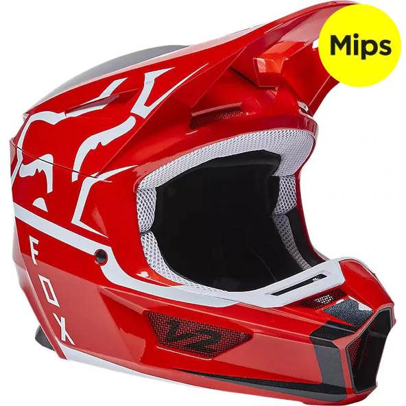 FOX Casco Moto V2 Merz Rojo - Rideshop