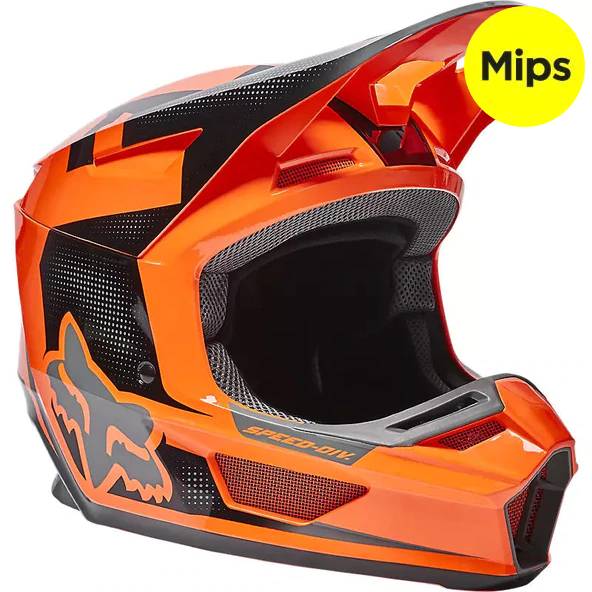 FOX Casco Moto V2 Dier Naranjo - Rideshop