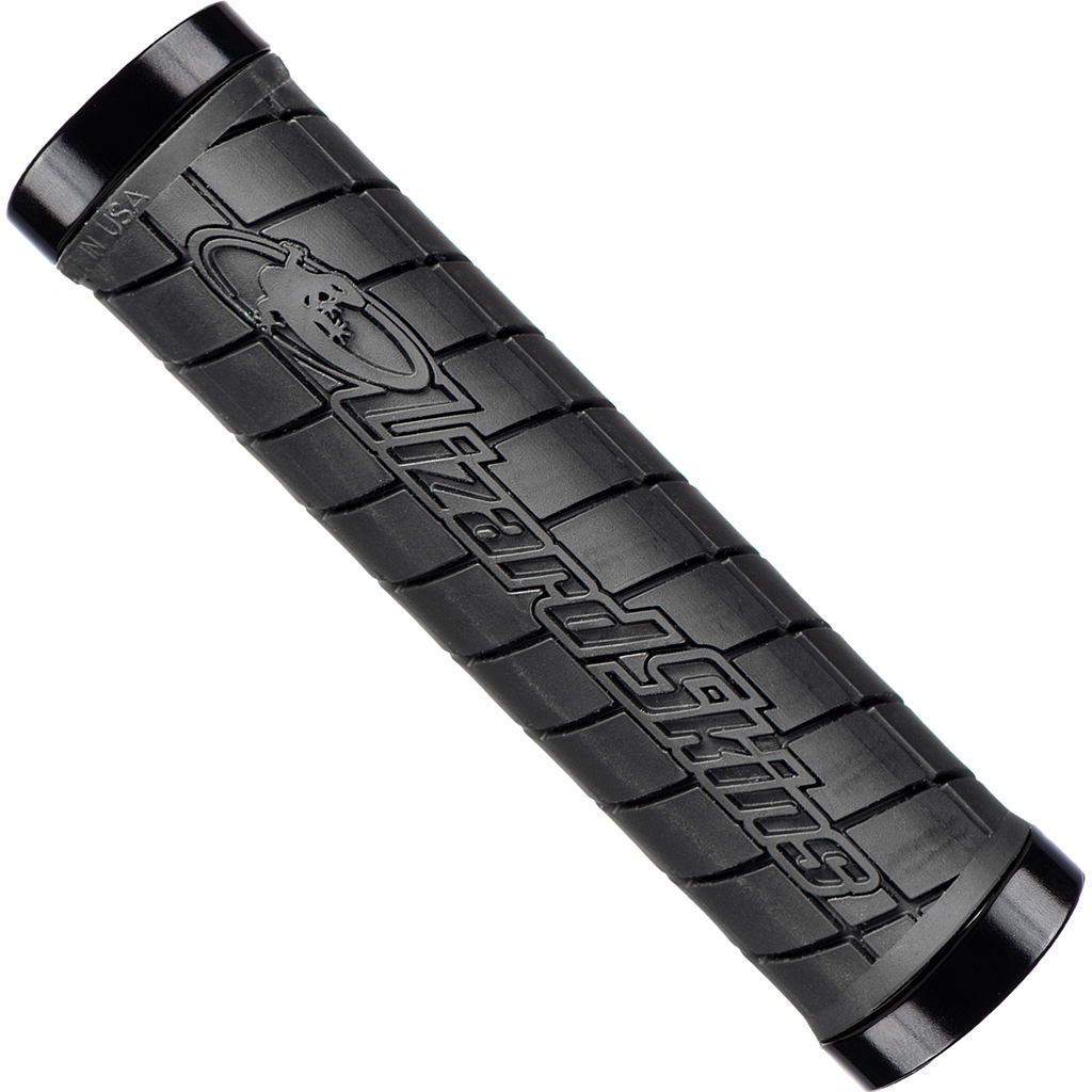 Lizard Skins puños Logo lock-on (Negro) - Rideshop