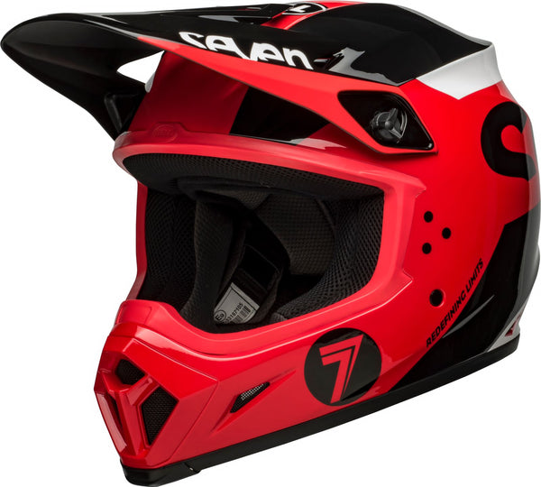 Seven Casco Seven Mx-9 Phaser Rd/Bk - Rideshop