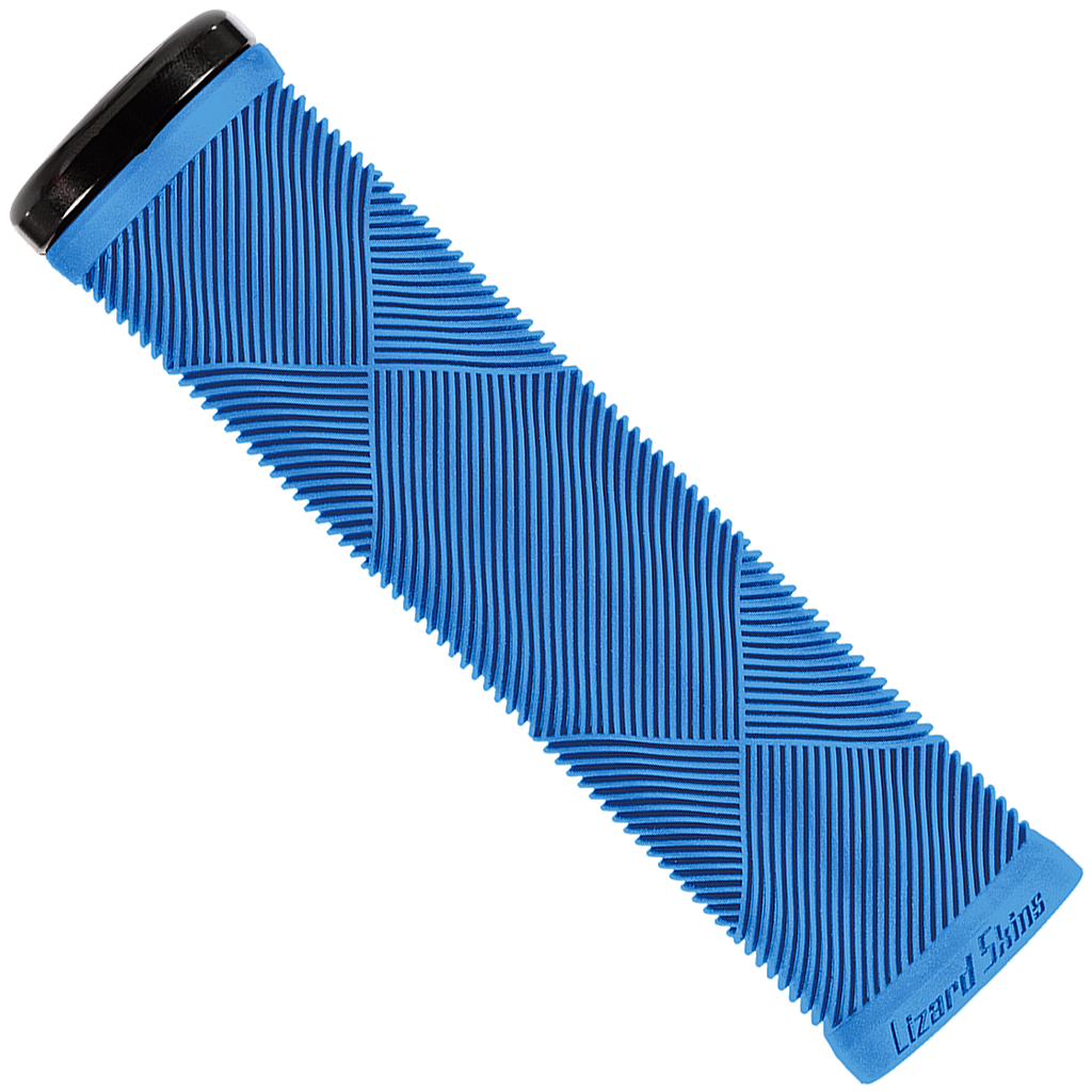 Lizard Skins puños Strata lock-on (Azul) - Rideshop