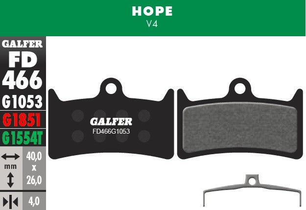 Galfer Bike Pastillas Hope V4 - Rideshop