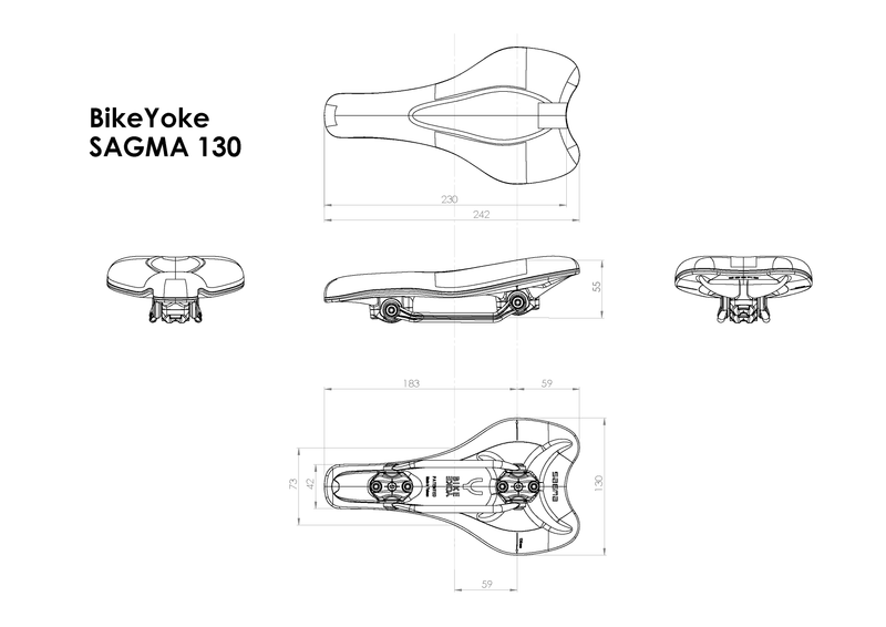 Bikeyoke Sillín Sagma 130Mm Lima - Rideshop