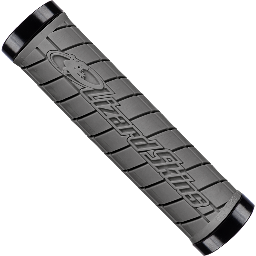 Lizard Skins puños Logo lock-on (Gris) - Rideshop