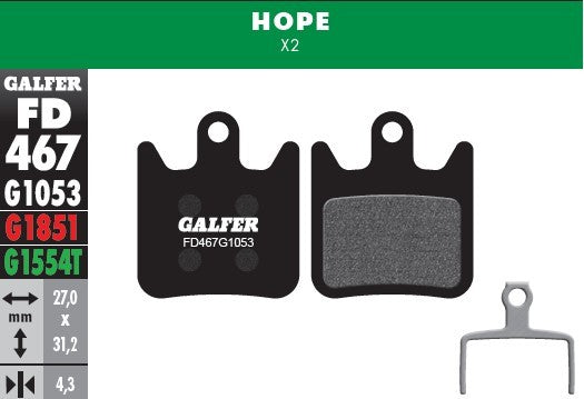 Galfer Pastillas Hope X2-Rideshop
