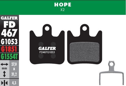 Galfer Bike Pastillas Hope X2 - Rideshop