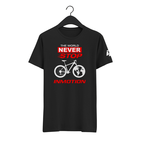 Polera The World Never Stop Negro Inmotion - Rideshop