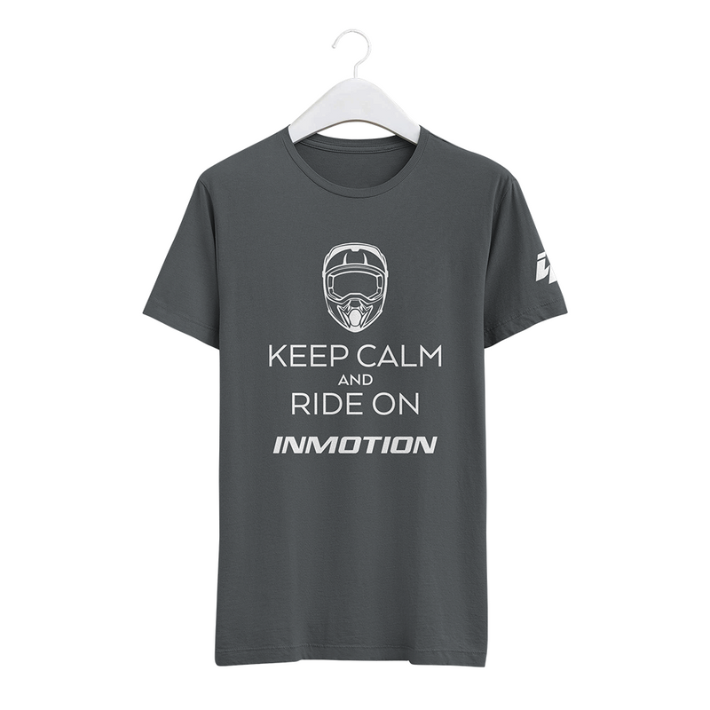 Polera Keep Calm And Ride On Gris Acero Inmotion - Rideshop