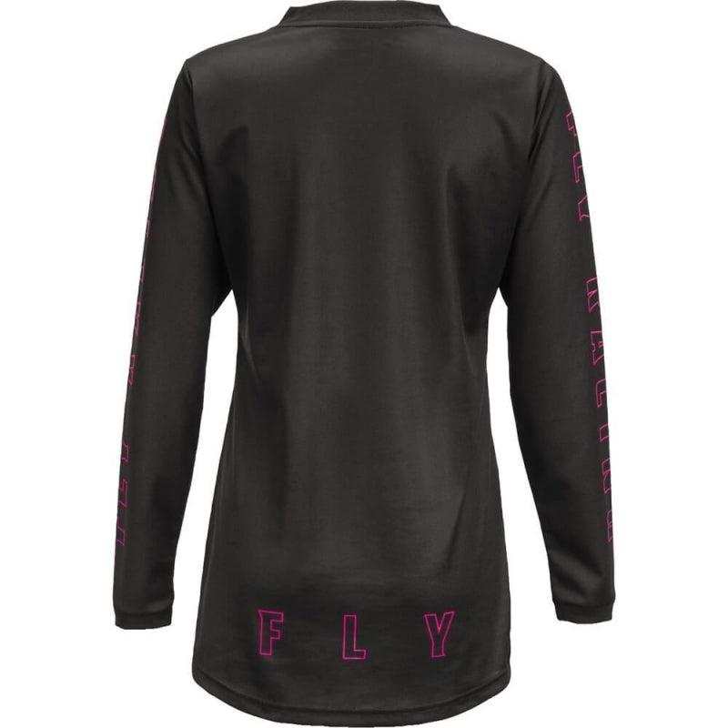Polera de Bicicleta Mujer F-16 Negro/Rosado Fly Racing - Rideshop