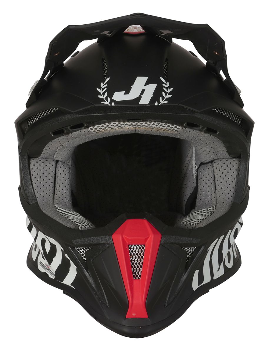 Just1 Casco Moto J18-F Vieja Escuela Negro 22.06 - Rideshop