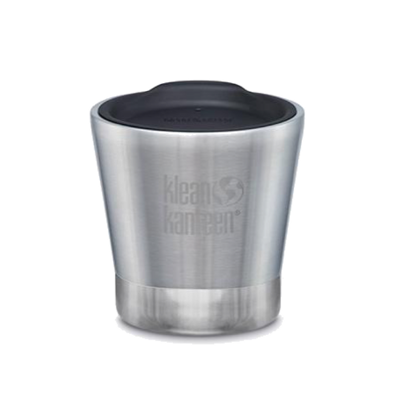 Klean Kanteen Tumbler Vaso Térmico 237 ML con Tapa Café Brushed Stainless - Rideshop