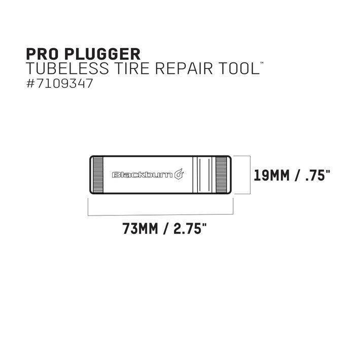 Kit Reparación Tubular Pro Plugger Negro/Dorado Blackburn - Rideshop