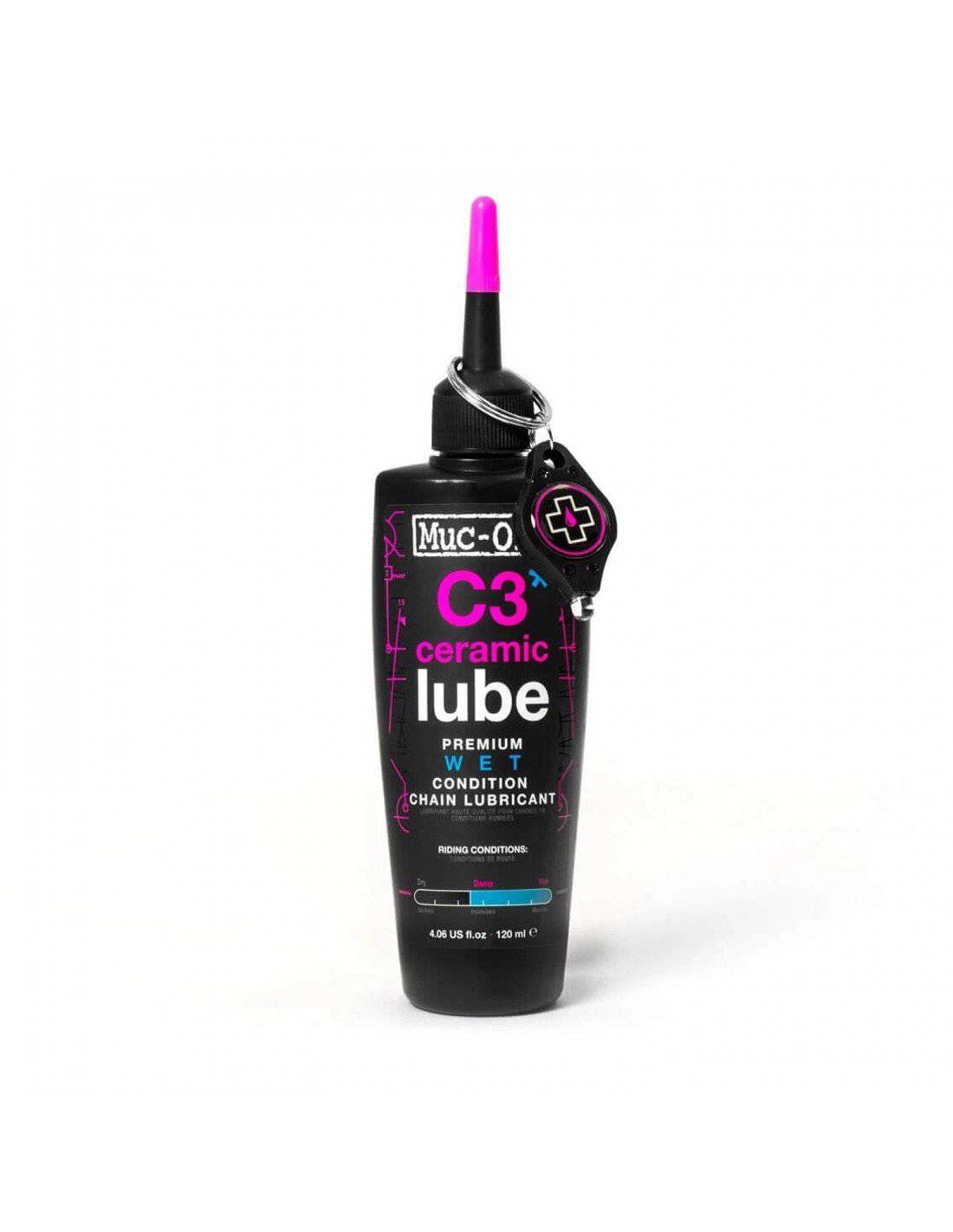 Lubricante C3 Ceramico Wet Lube (humedo) 120 ML Muc-Off - Rideshop