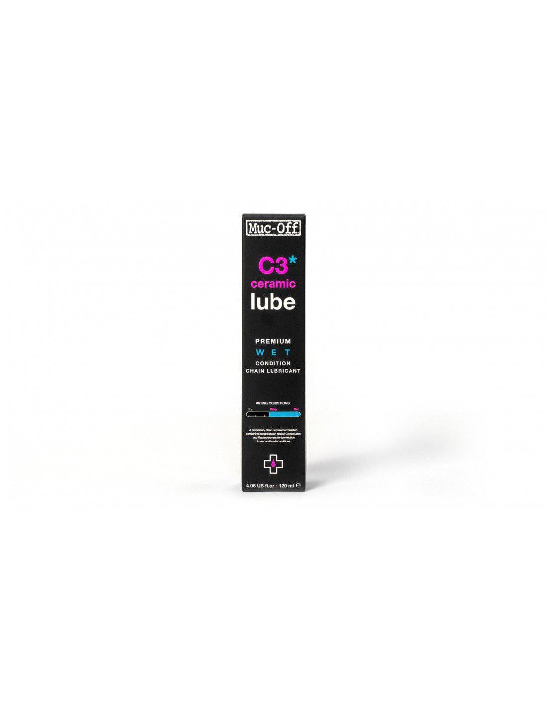 Lubricante C3 Ceramico Wet Lube (humedo) 120 ML Muc-Off - Rideshop