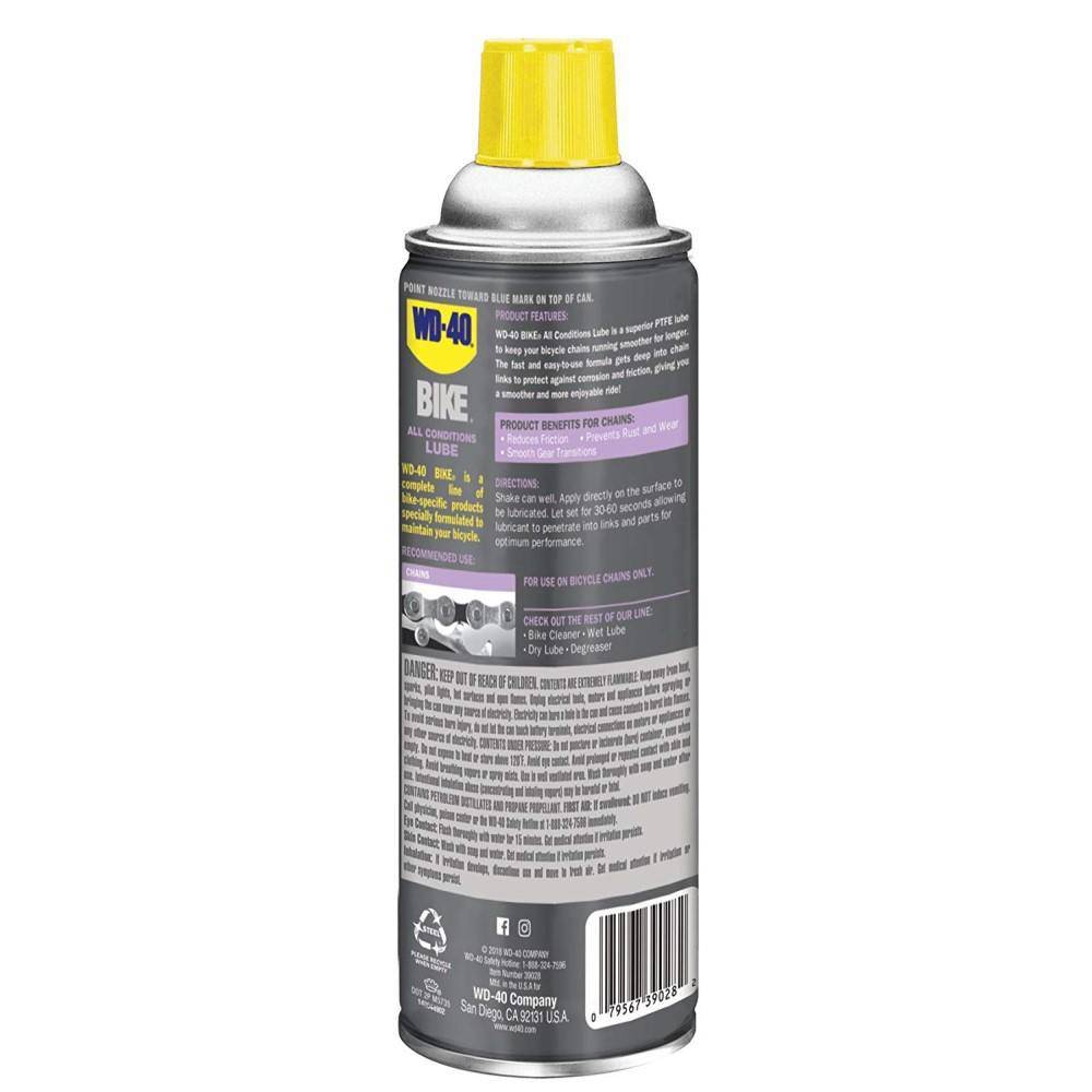 Lubricante Cadena Bicicleta Aerosol All Conditions WD-40 - Rideshop
