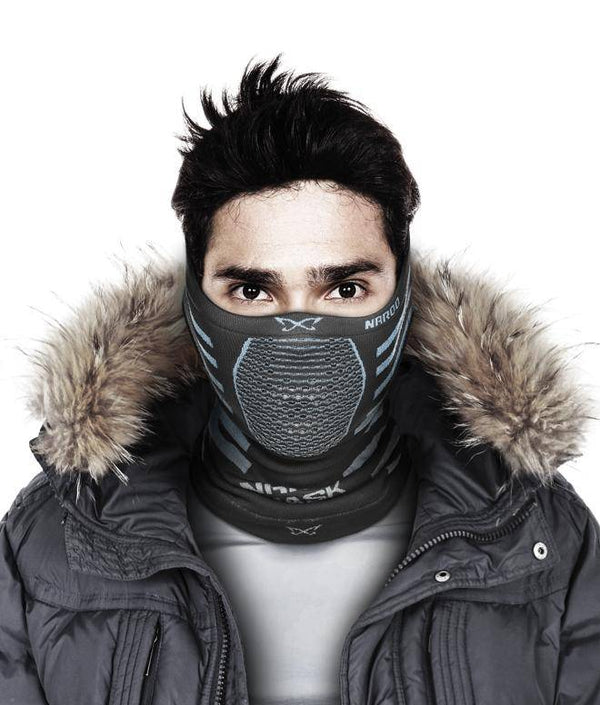 Máscara Deportiva Protección Para El Frio, Reversible X9 - Negro/Azul-Rideshop