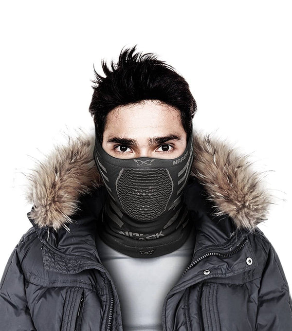 Máscara Deportiva Protección Para El Frió, Reversible X9 - Negro/Gris-Rideshop