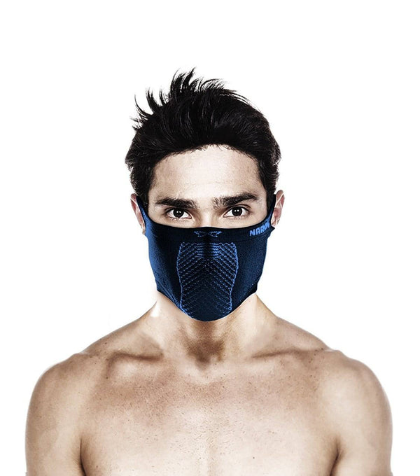 Máscara Deportiva Slim-Fit Sin Cuello Reversible X5s -Negro/Azul-Rideshop