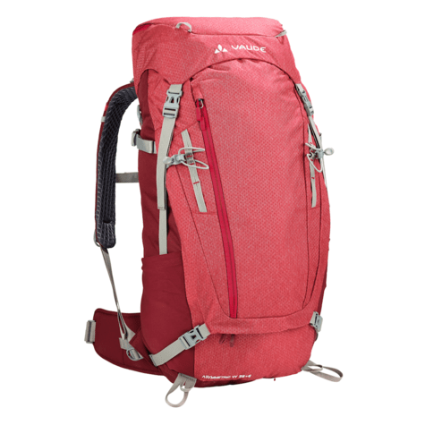 Mochila Asymmetric 38 + 8 lts. Mujer Indian Red Vaude - Rideshop