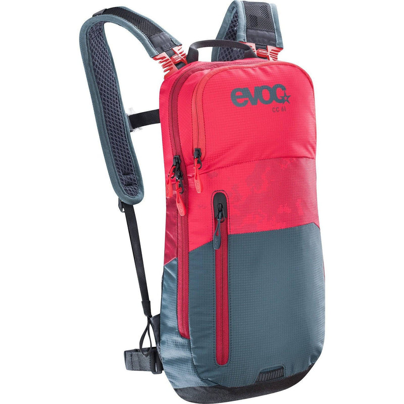 Mochila Bicicleta Cc 6L+2L Bladder Red/Slate Evoc - Rideshop