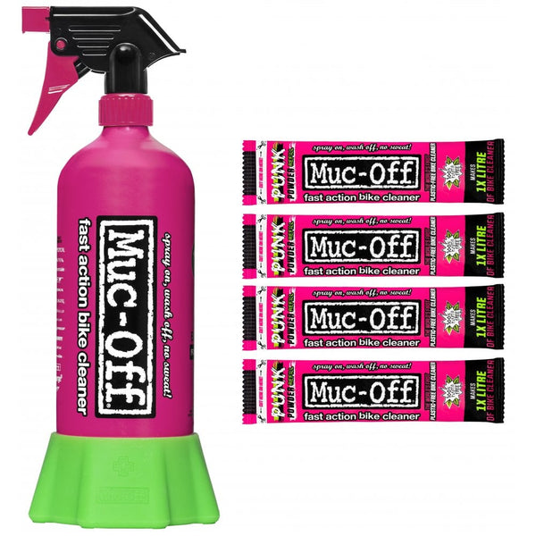 Muc-Off Bottle For Life Bundle 4 Powder Pack Punk - Rideshop