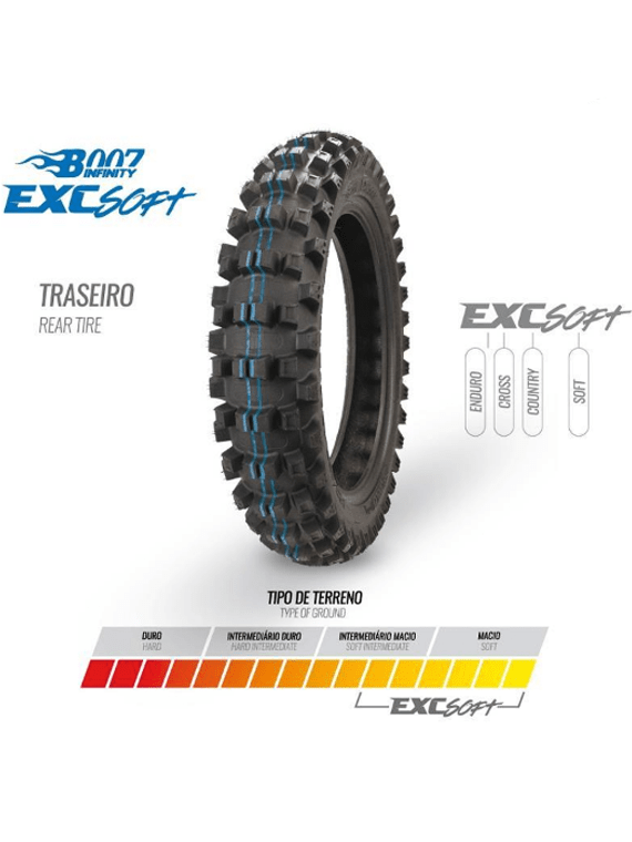 Neumatico B007 Infinity Exc Soft 120/100/18 Borilli - Rideshop